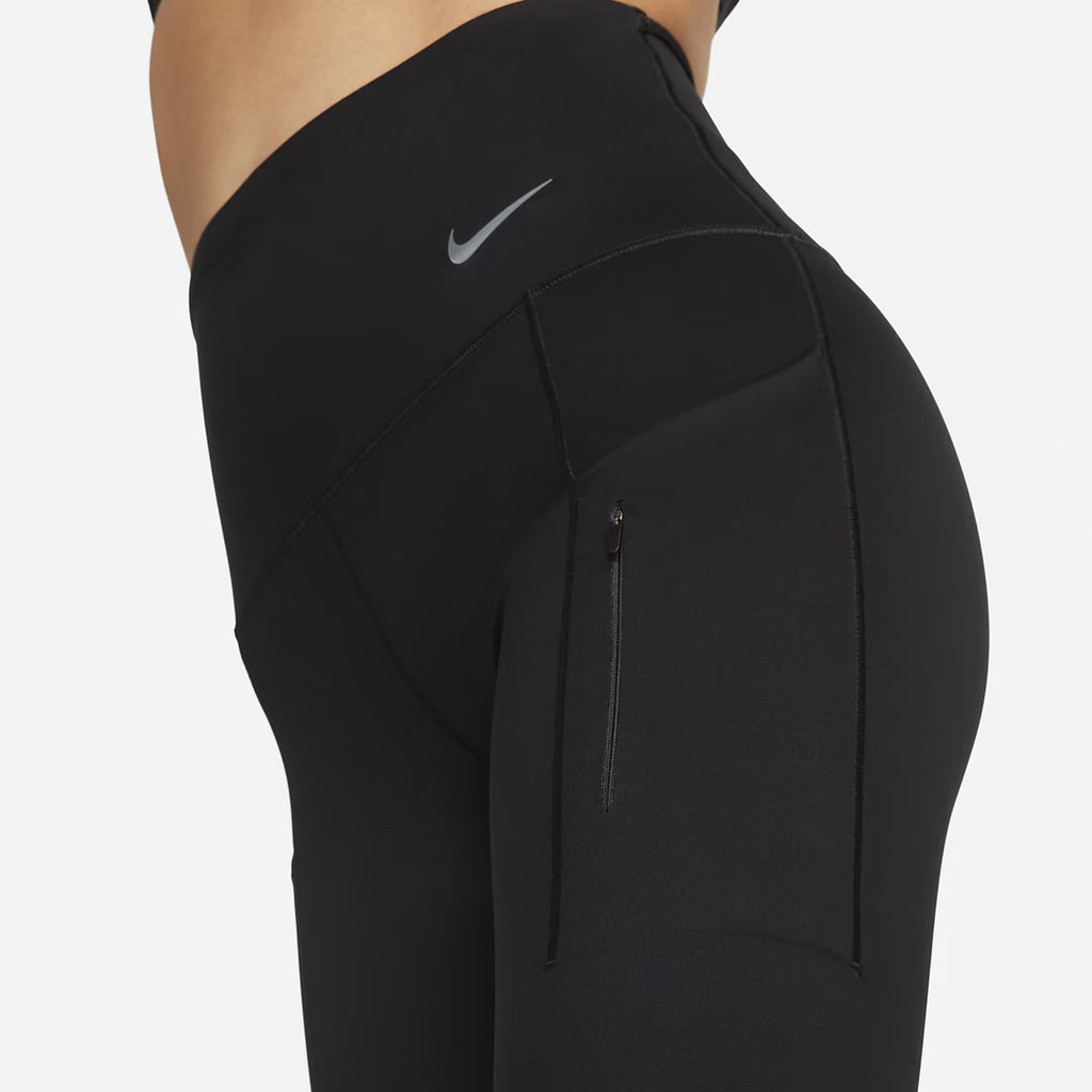 Nike Go Firm-Support High-Waisted 7/8 Women's Running Leggings - Black