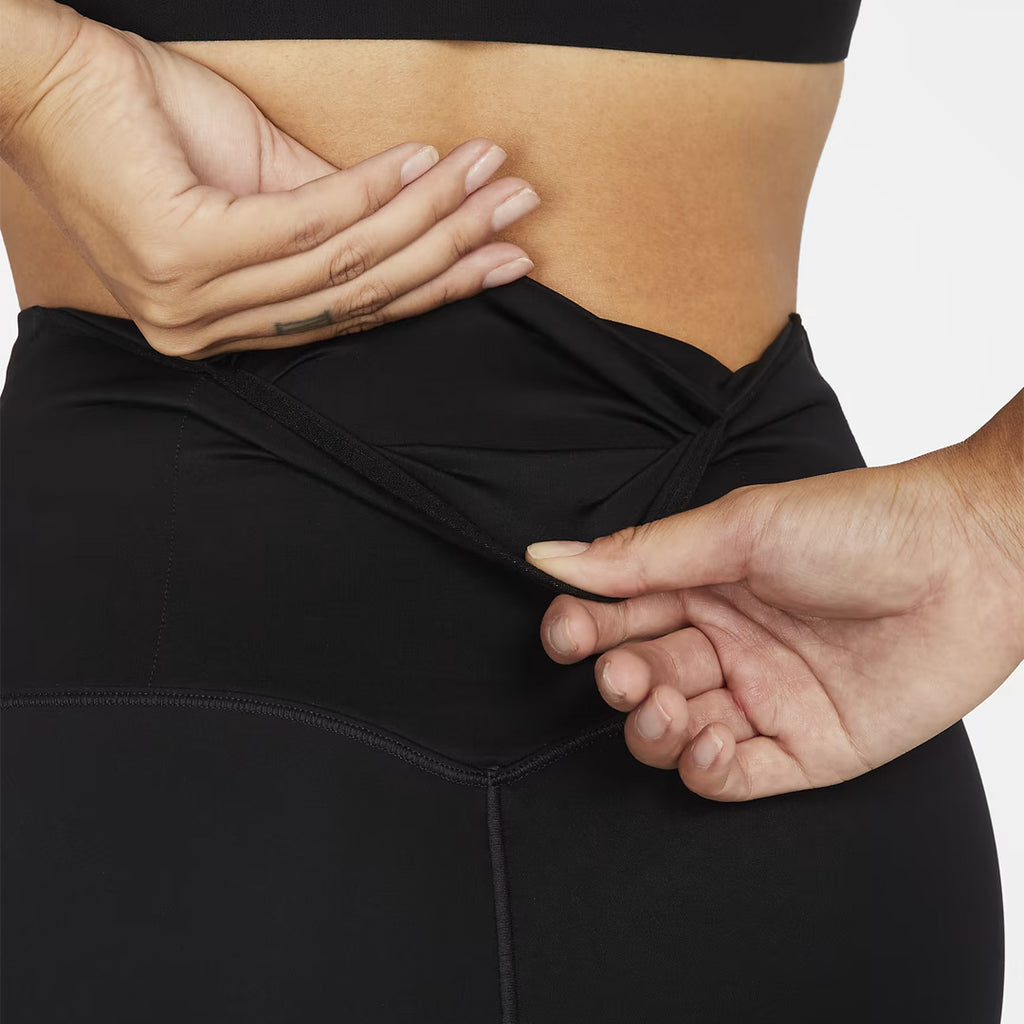 Nike Go Firm-Support High-Waisted 7/8 Women's Running Leggings - Black