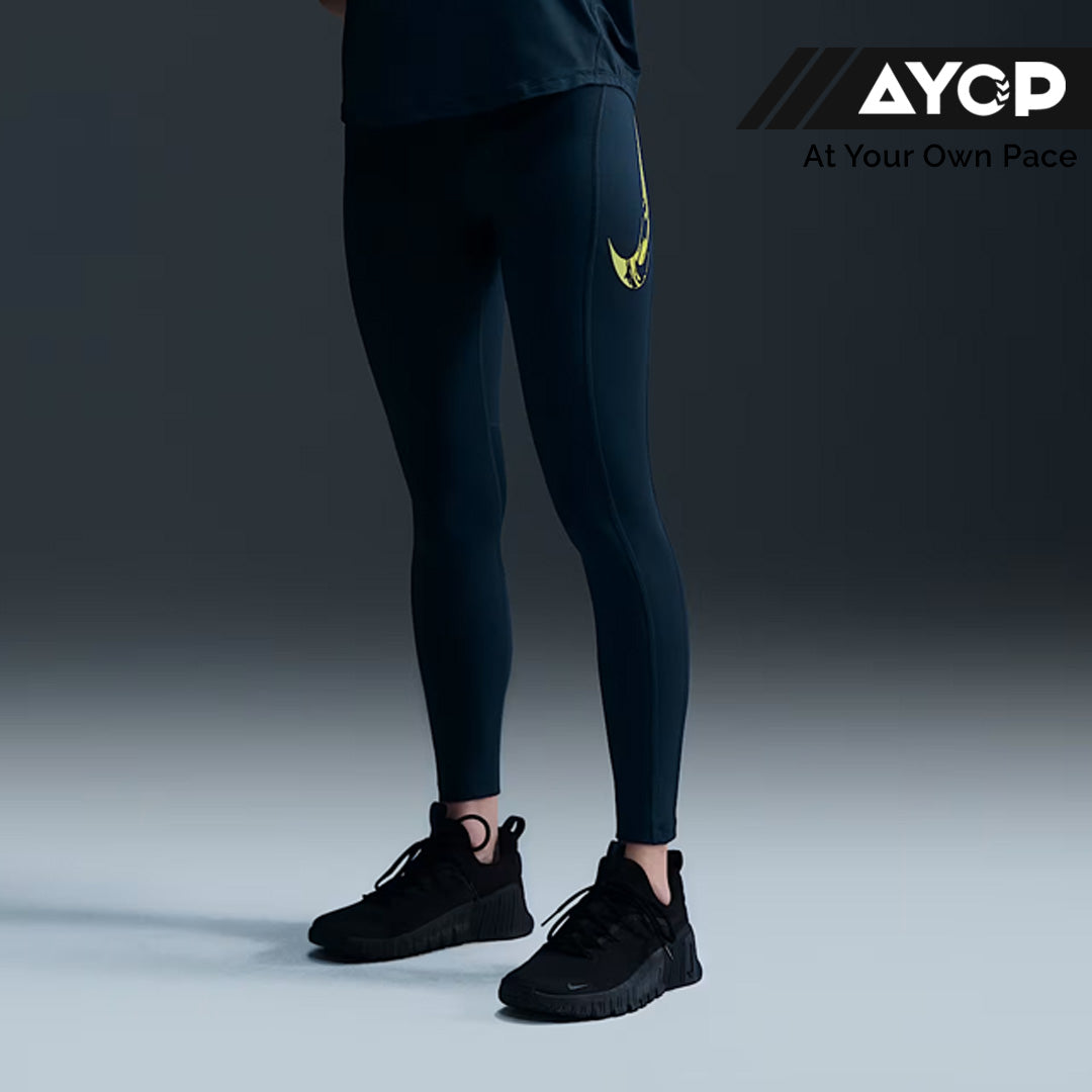 Nike Fast Swoosh Mid-Rise 7/8 Women's Running Leggings - Armory Navy