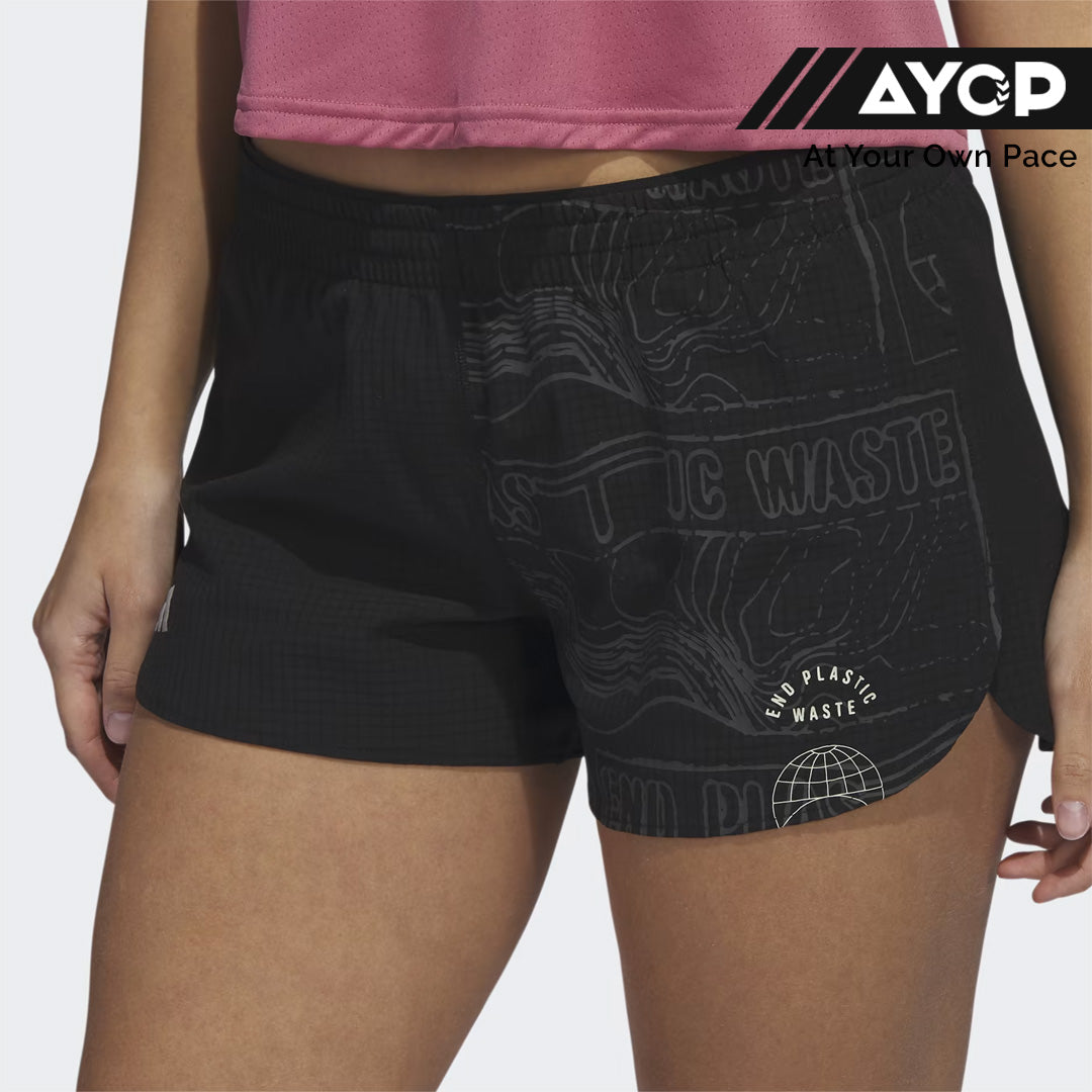 Adidas Run for the Oceans Women's Running Shorts - Black