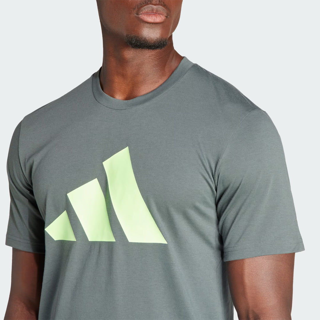 Adidas Train Essentials Feelready Logo Men's Training T-Shirt - Legend Ivy