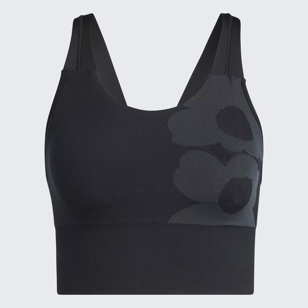 Adidas Marimekko Aeroknit Longline Bra Women's Sports Bra - Black
