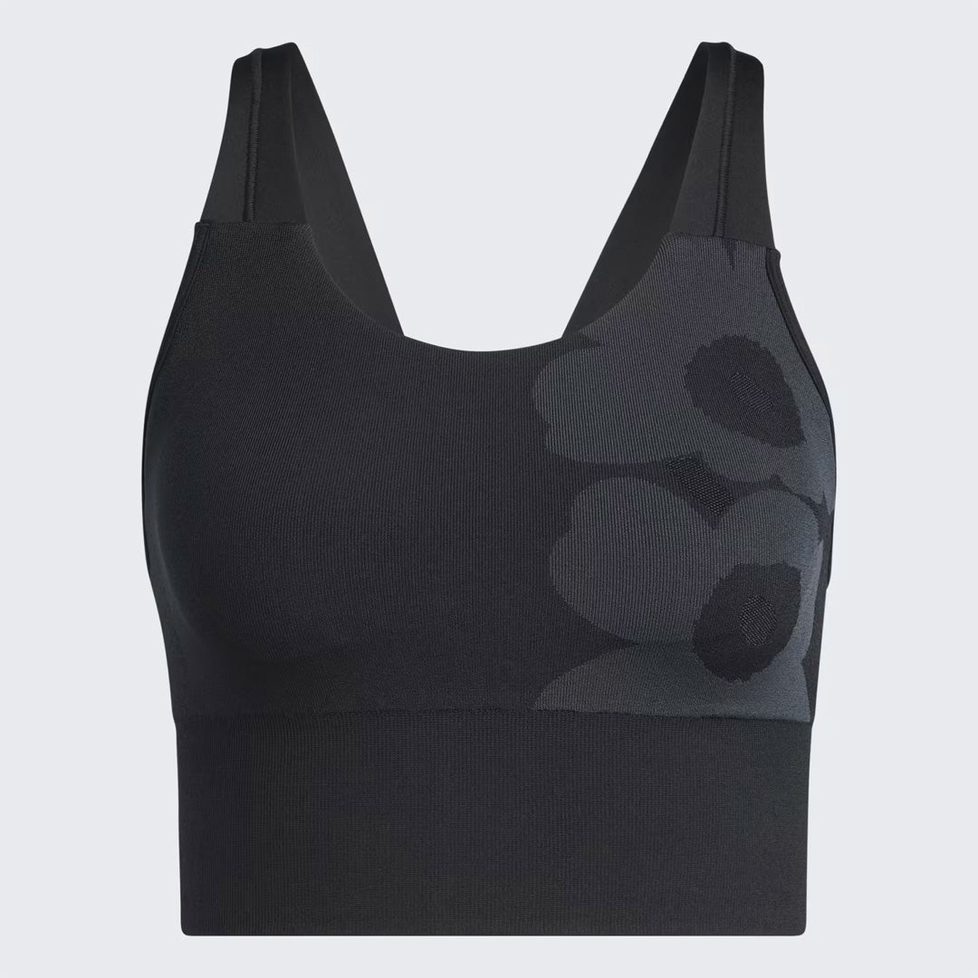 Adidas Marimekko Aeroknit Longline Bra Women's Sports Bra - Black