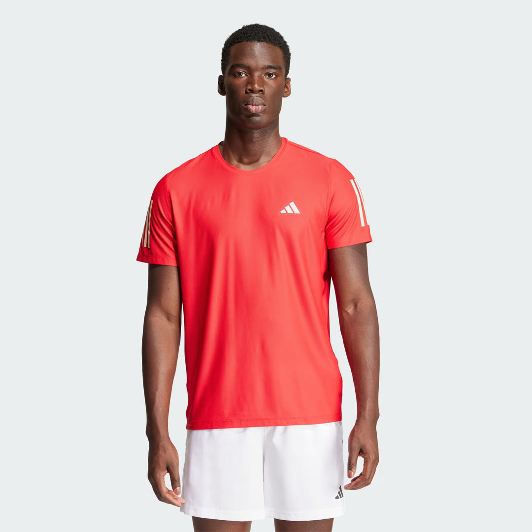 Adidas Own The Run Men's Running T-Shirt - Better Scarlett