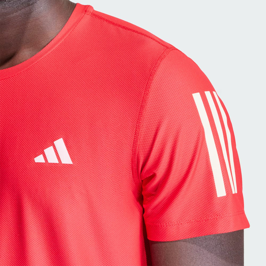 Adidas Own The Run Men's Running T-Shirt - Better Scarlett
