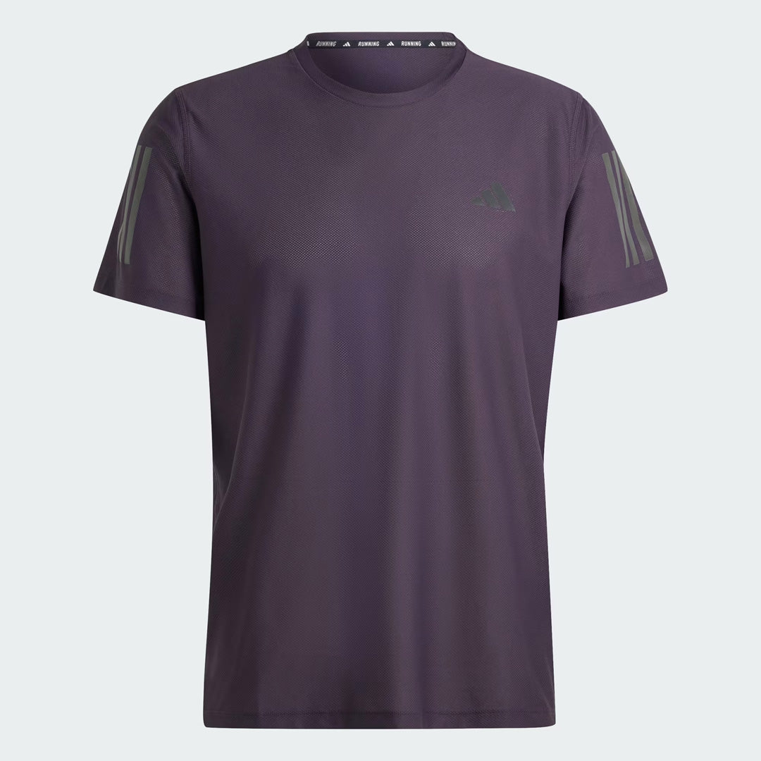Adidas Own the Run Tee Men's Running T-Shirt - Aurora Black