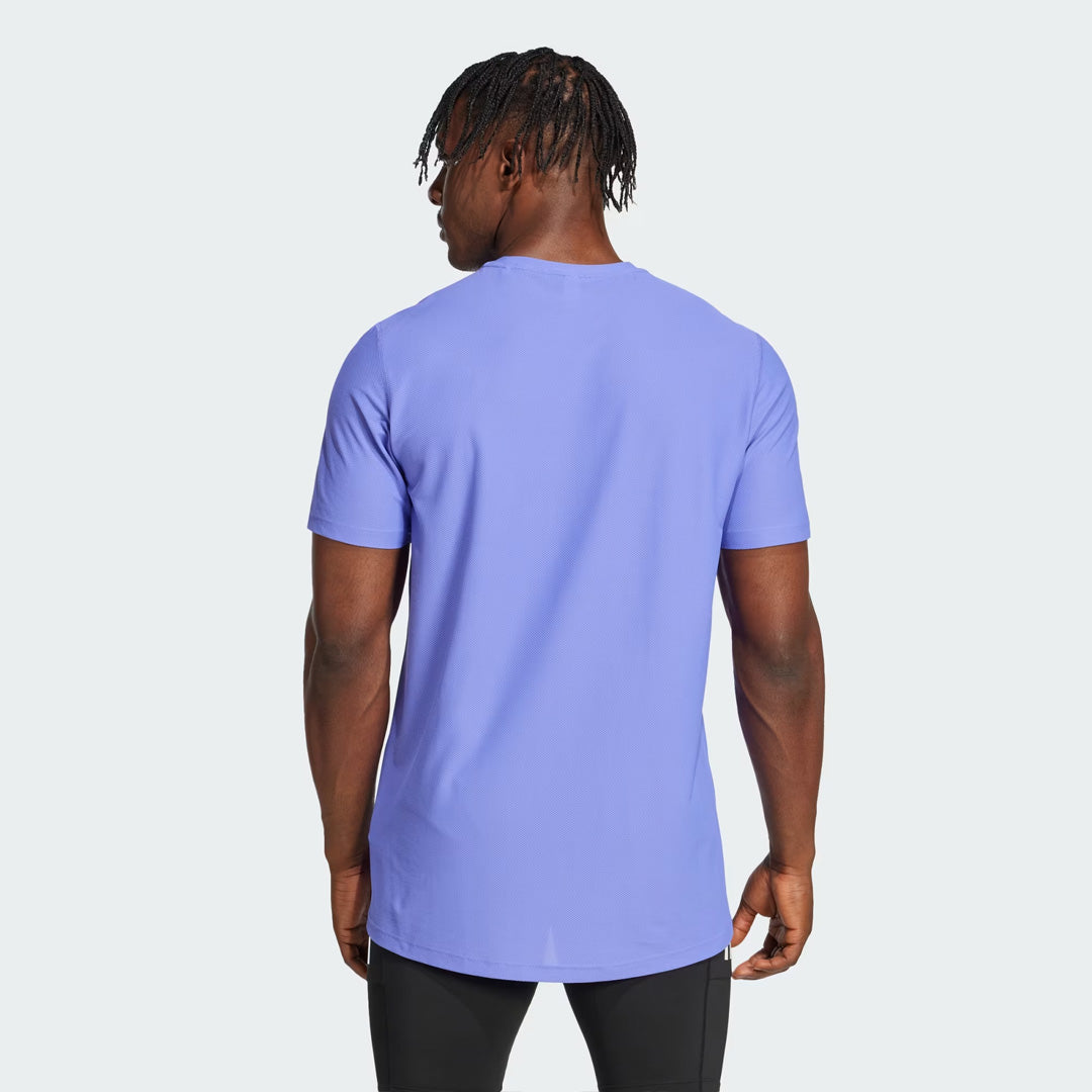 Adidas Own the Run Tee Men's Running T-Shirt - Semi Cobalt Blue