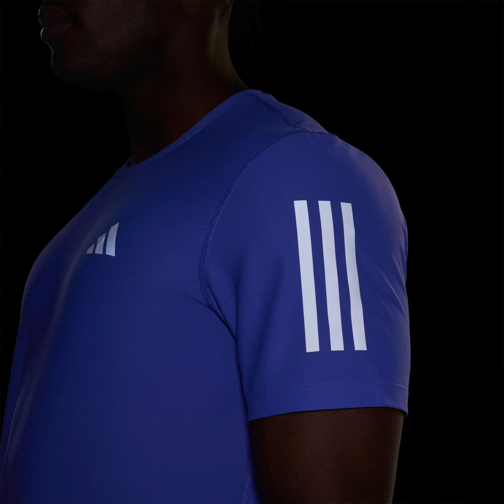 Adidas Own the Run Tee Men's Running T-Shirt - Semi Cobalt Blue