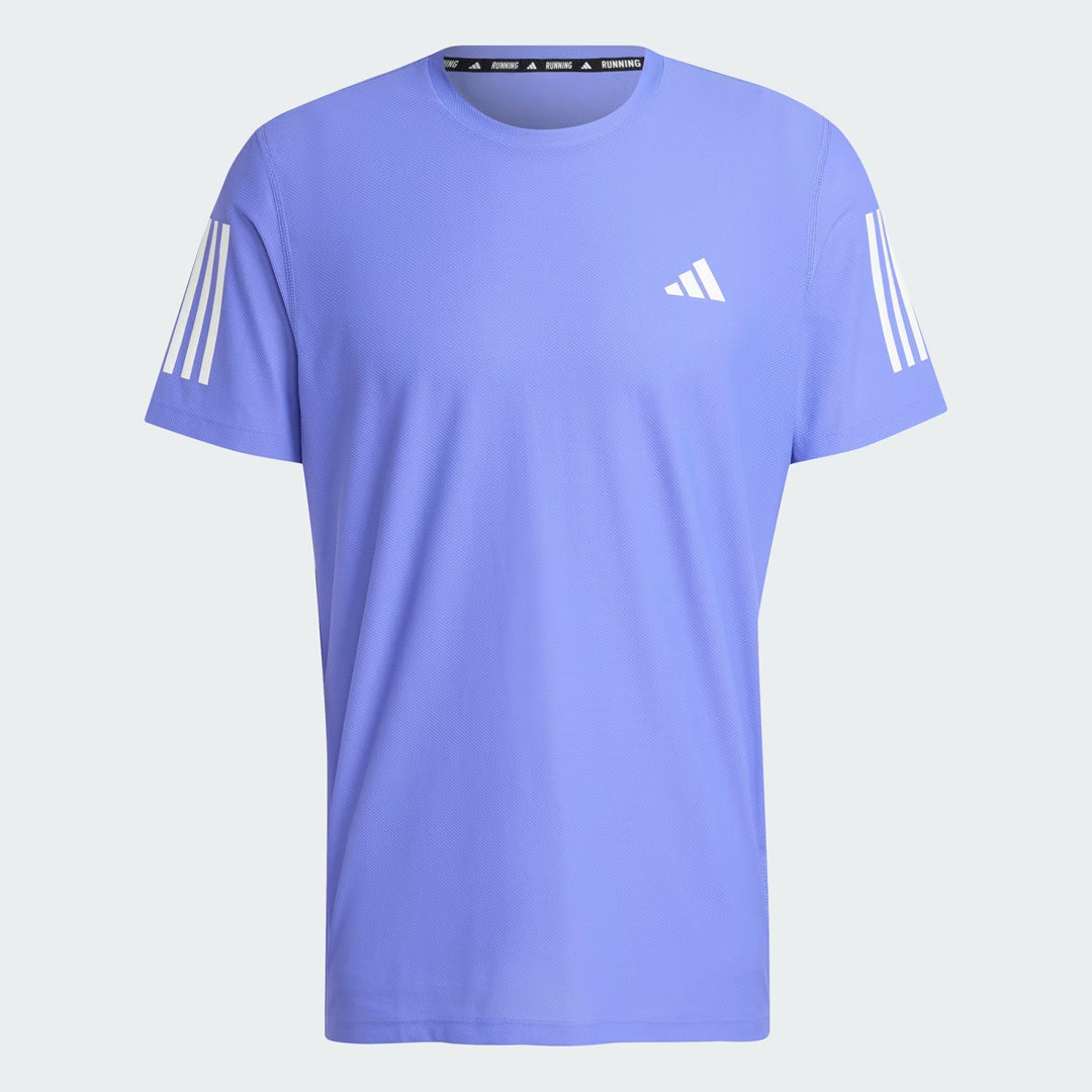 Adidas Own the Run Tee Men's Running T-Shirt - Semi Cobalt Blue