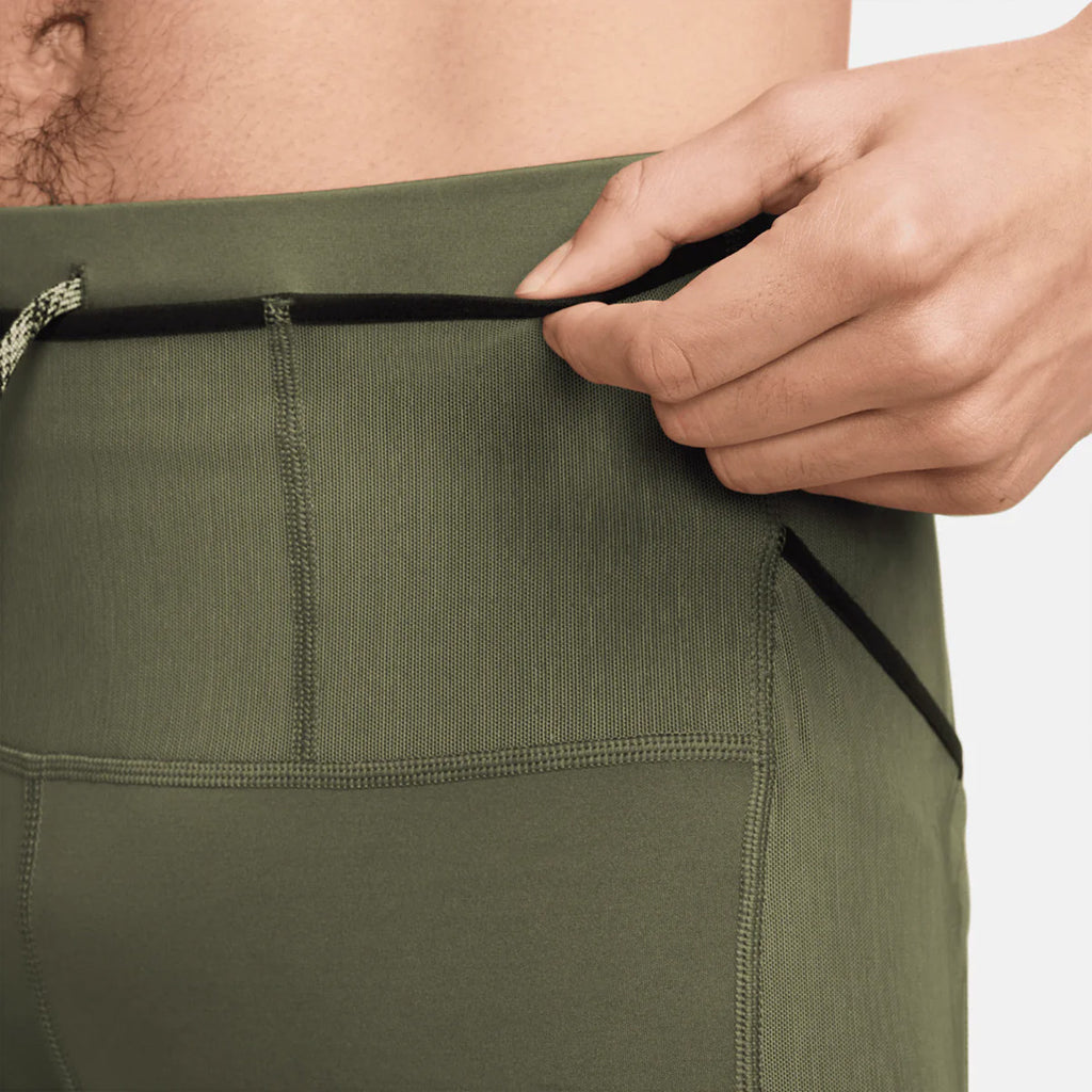 Nike Trail Dri-FIT Lava Loops 1/2-Length Men's Running Leggings - Olive