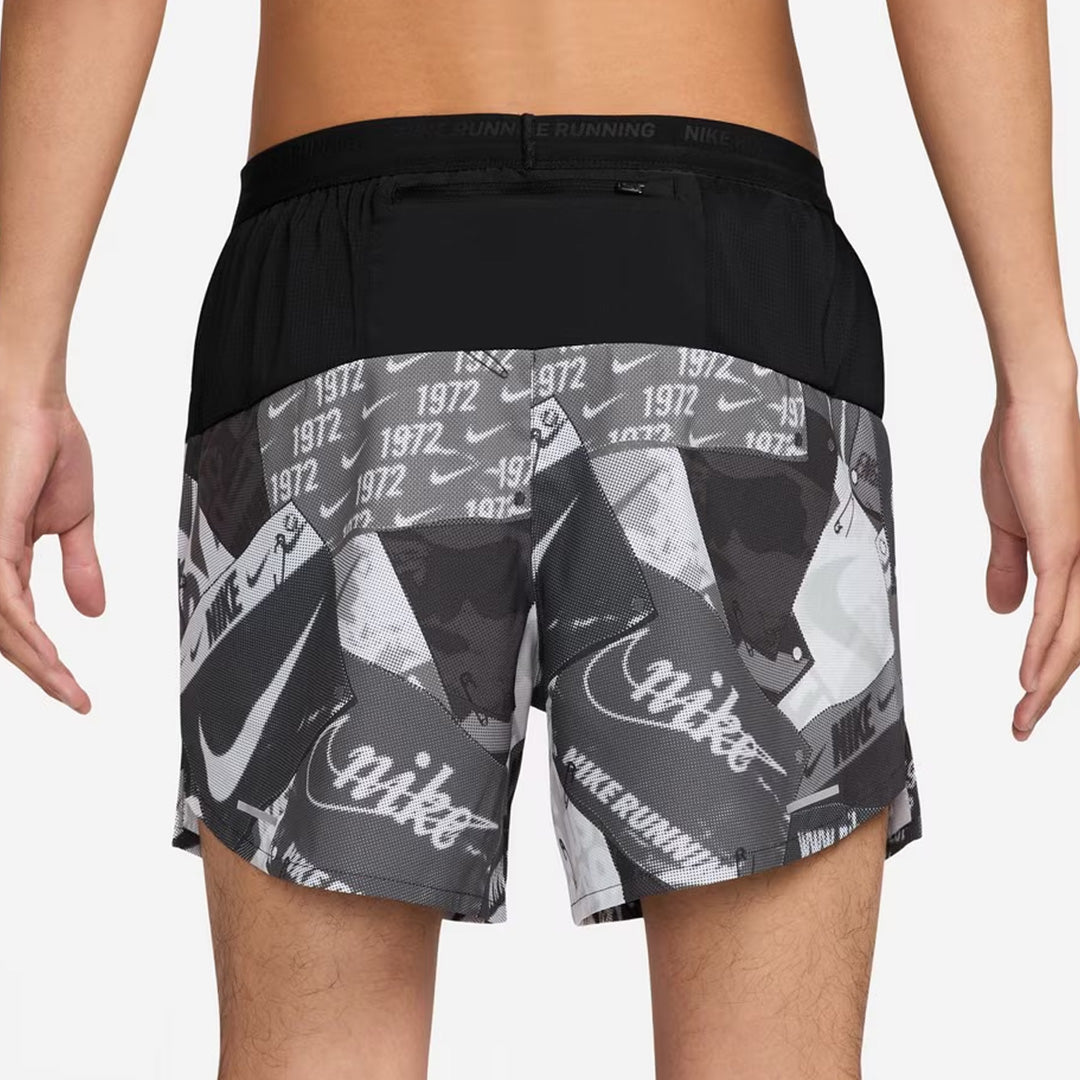 Nike Stride Run Energy Dri-FIT 5-inch Brief-Lined Men's Running Shorts - Off-Noir/Black