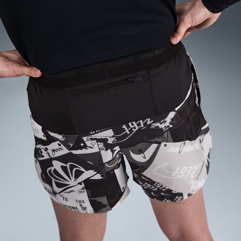 Nike Stride Run Energy Dri-FIT 5-inch Brief-Lined Men's Running Shorts - Off-Noir/Black