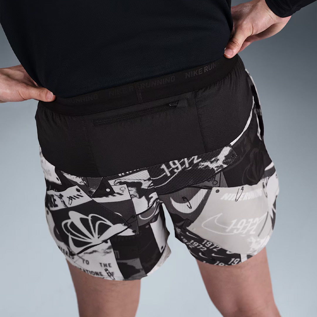 Nike Stride Run Energy Dri-FIT 5-inch Brief-Lined Men's Running Shorts - Off-Noir/Black