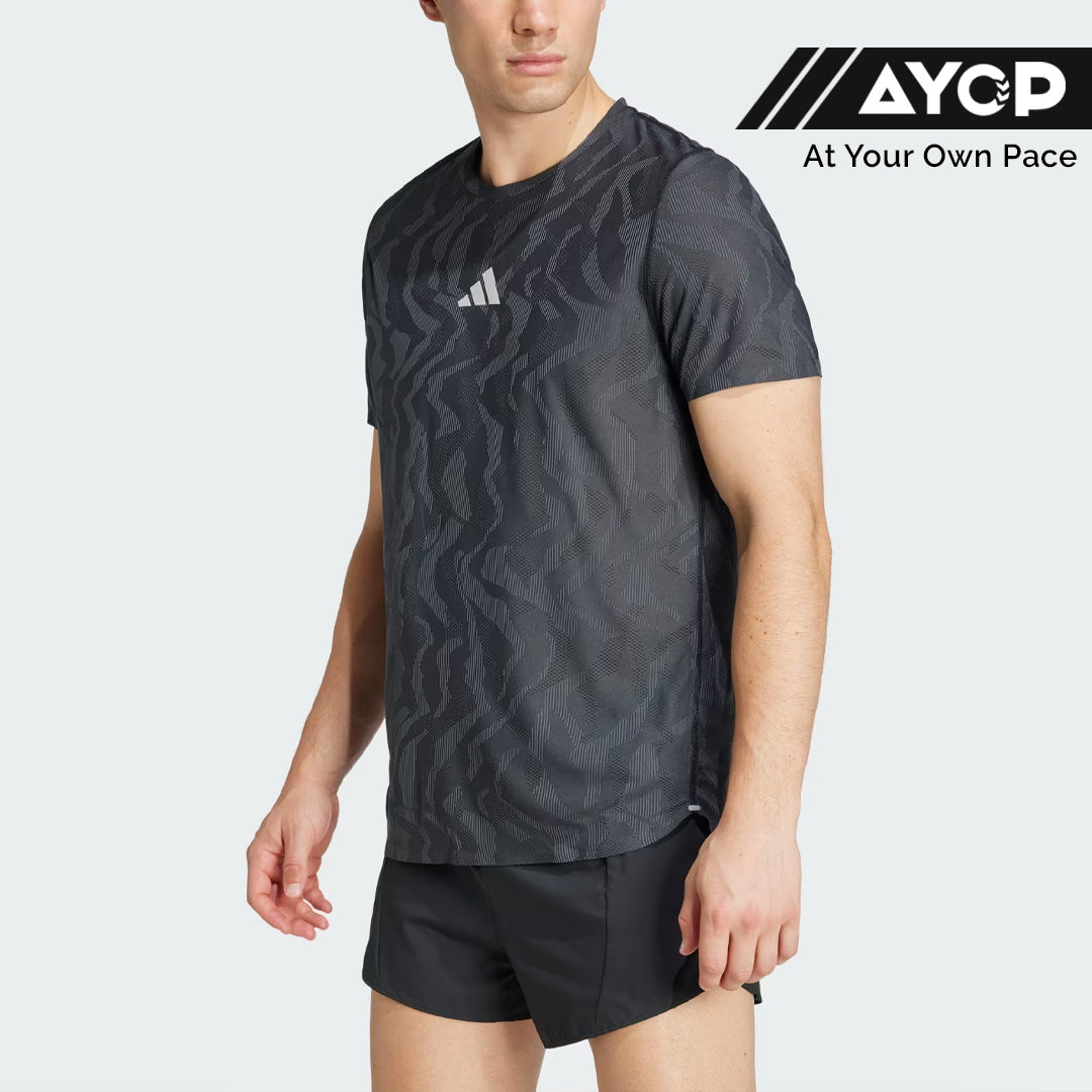 Adidas Ultimate Running Engineered CLIMACOOL+ Men's Running T-Shirt - Black