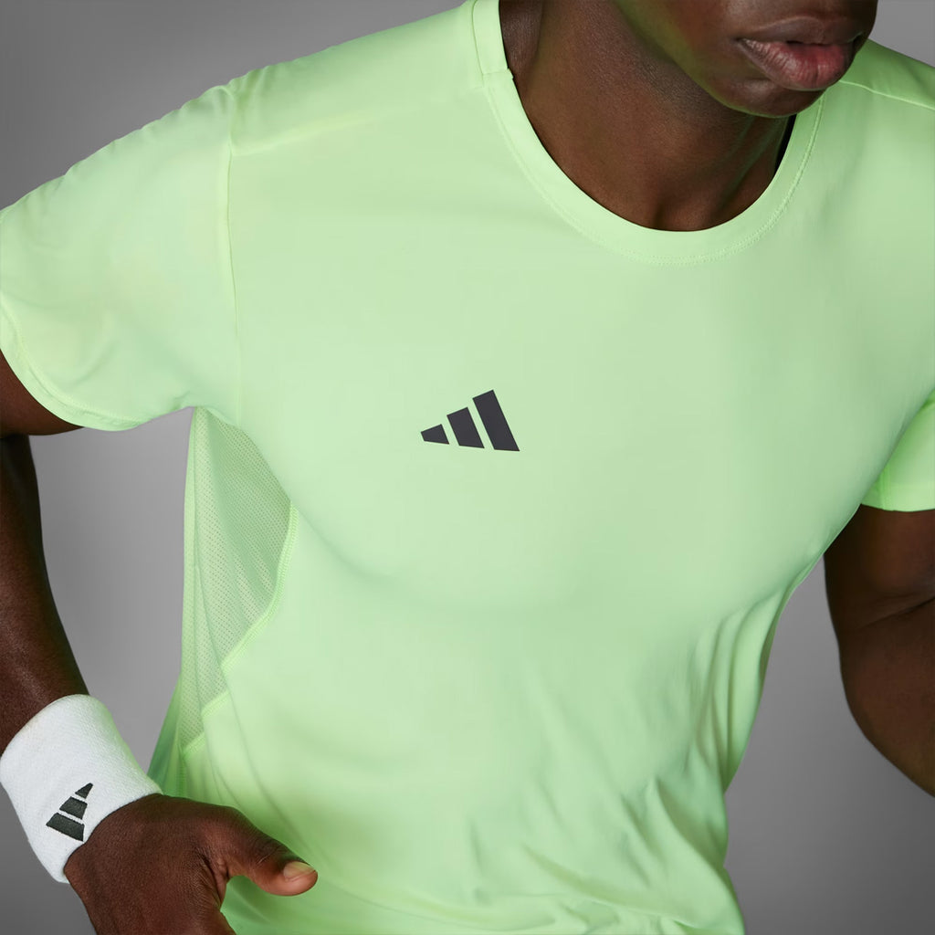 Adidas Adizero Essentials Men's Running T-Shirt - Green Spark