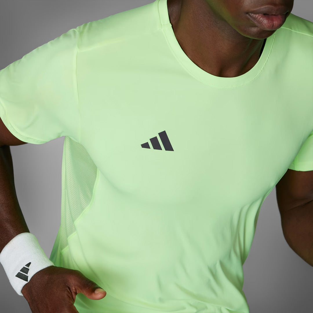 Adidas Adizero Essentials Men's Running T-Shirt - Green Spark