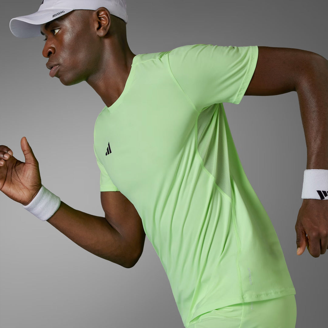 Adidas Adizero Essentials Men's Running T-Shirt - Green Spark