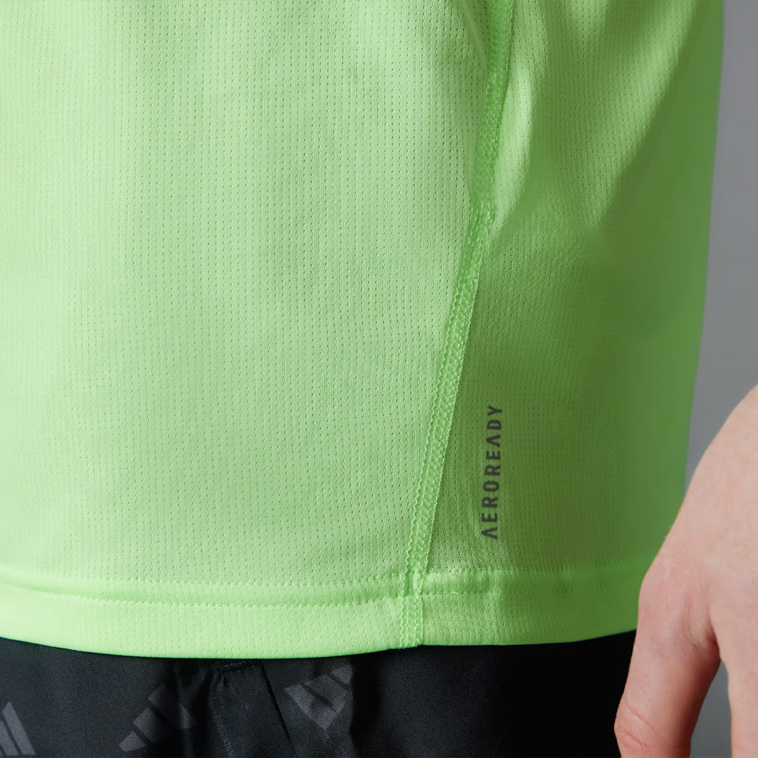 Adidas Run It Tee Men's Running T-Shirt - Green Spark