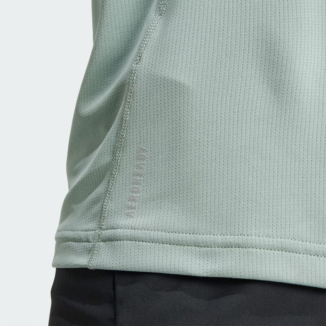 Adidas Run It Tee Men's Running T-Shirt - Silver Green