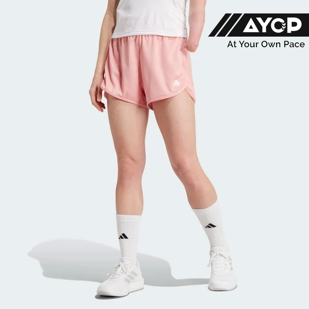 Adidas Training Pacer Essential Knit High-Rise Women's Training Shorts - Semi Pink Spark