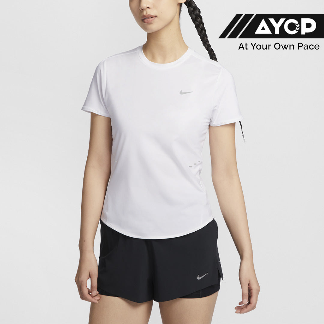 Nike Dri-FIT Swift Short Sleeve Women's Running T-Shirt - White