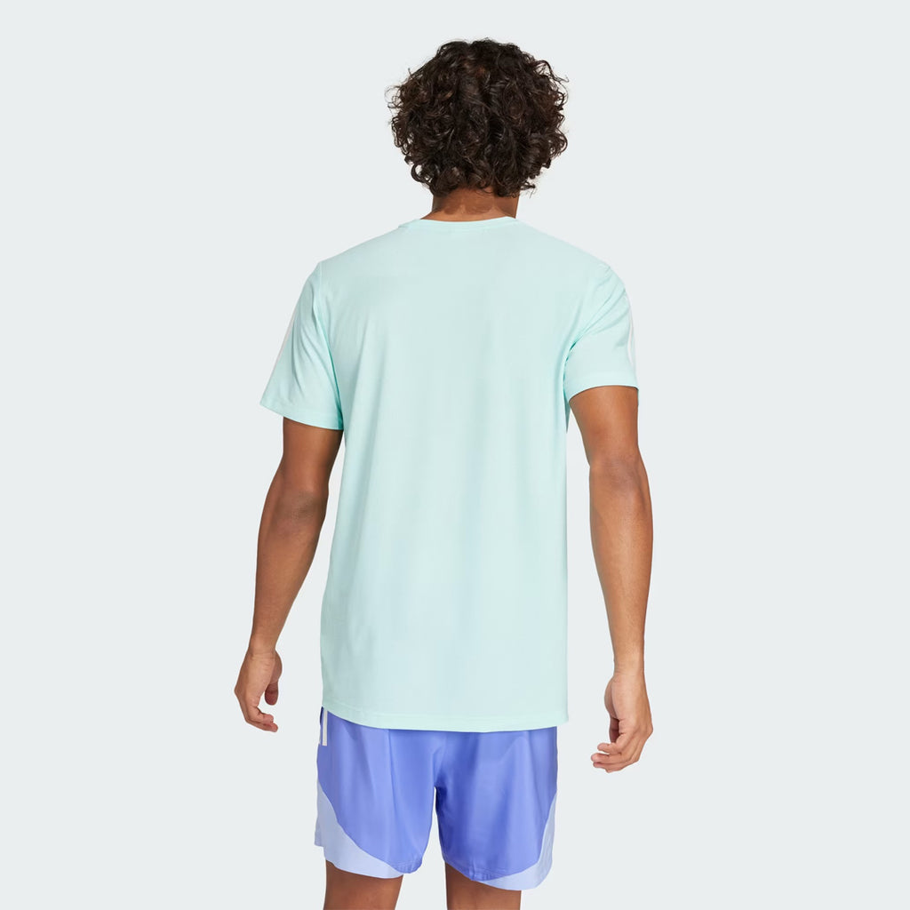 Adidas Own The Run Men's Running T-Shirt - Semi Flash Aqua