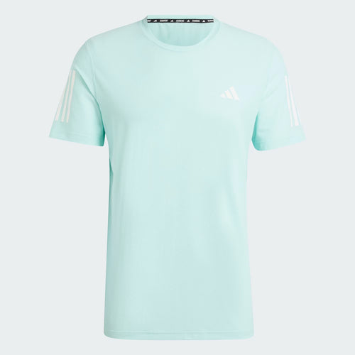 Adidas Own The Run Men's Running T-Shirt - Semi Flash Aqua