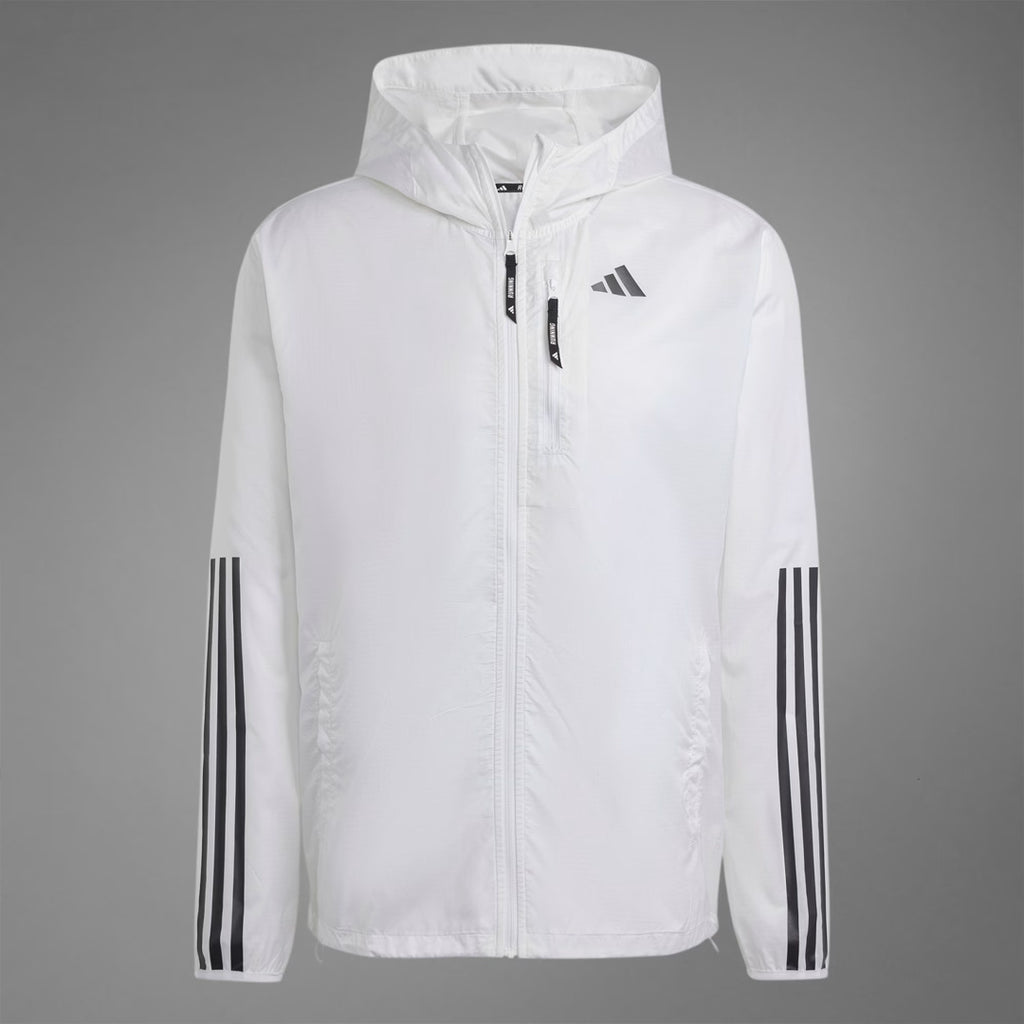 Adidas Own The Run 3-Stripes men's Running Jacket - White
