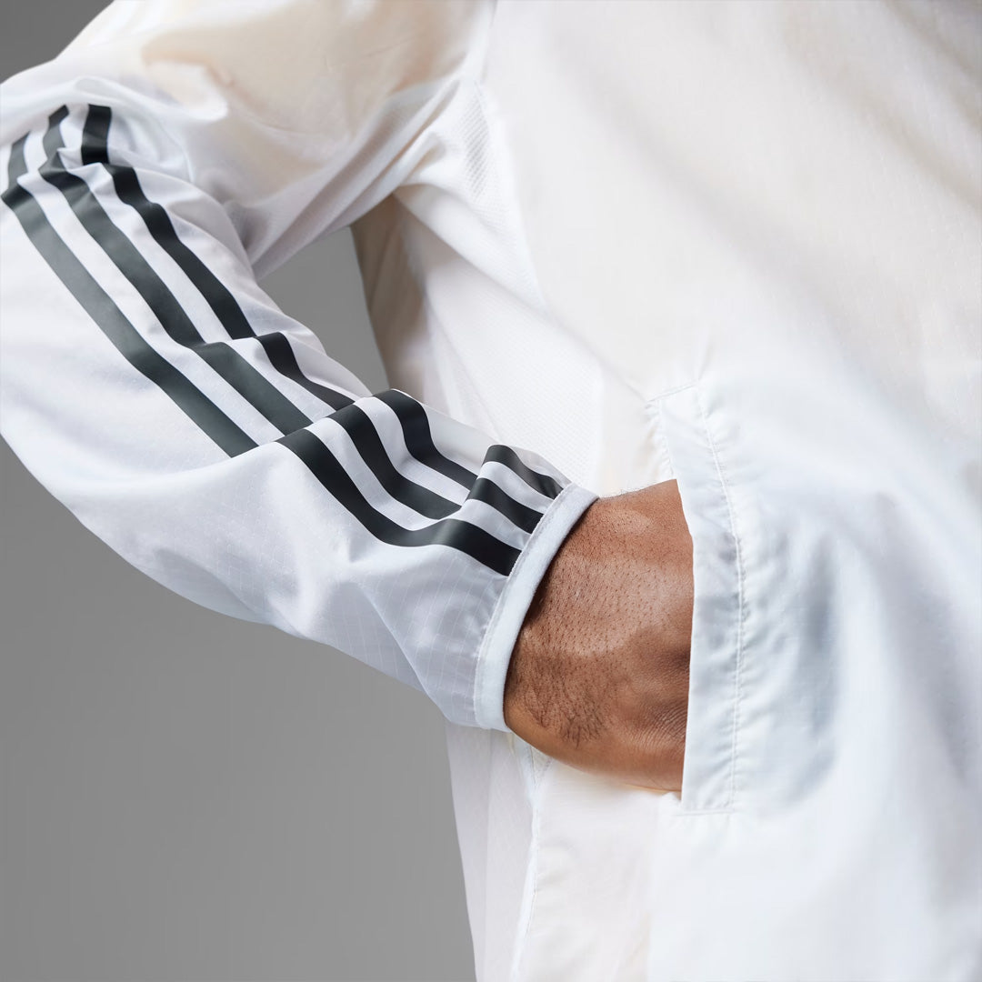Adidas Own The Run 3-Stripes men's Running Jacket - White