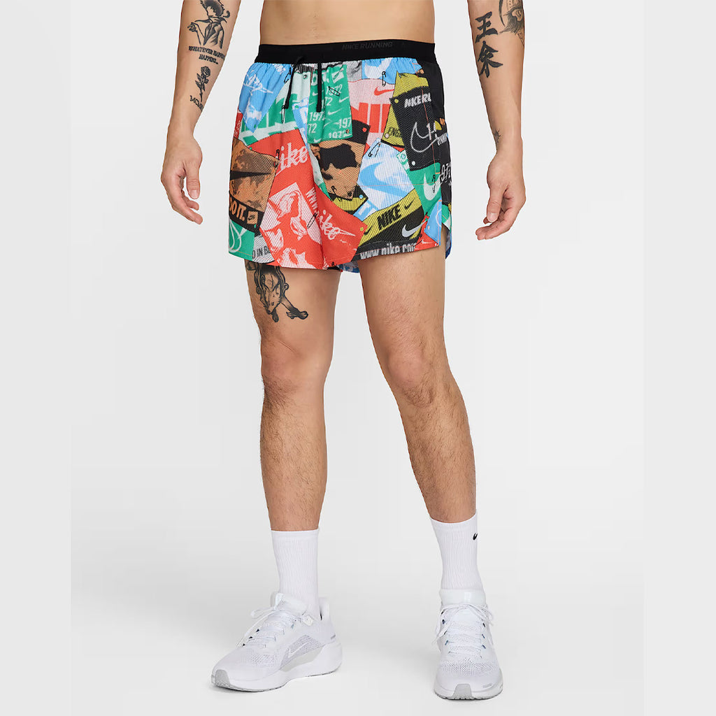 Nike Dri-FIT Stride Run Energy 5-inch Brief-Lined men's Running Shorts - Total Orange/Black