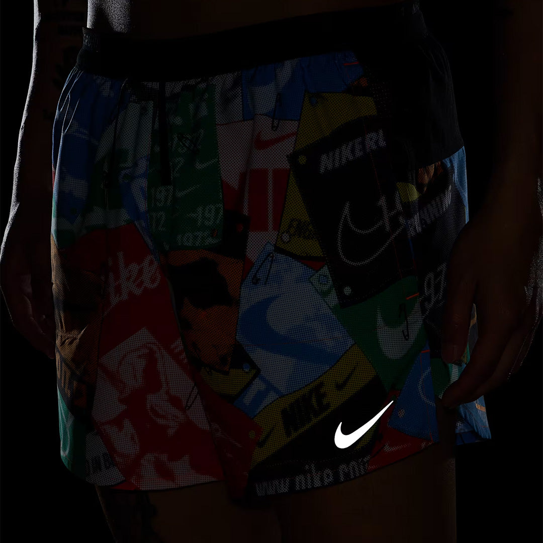 Nike Dri-FIT Stride Run Energy 5-inch Brief-Lined men's Running Shorts - Total Orange/Black