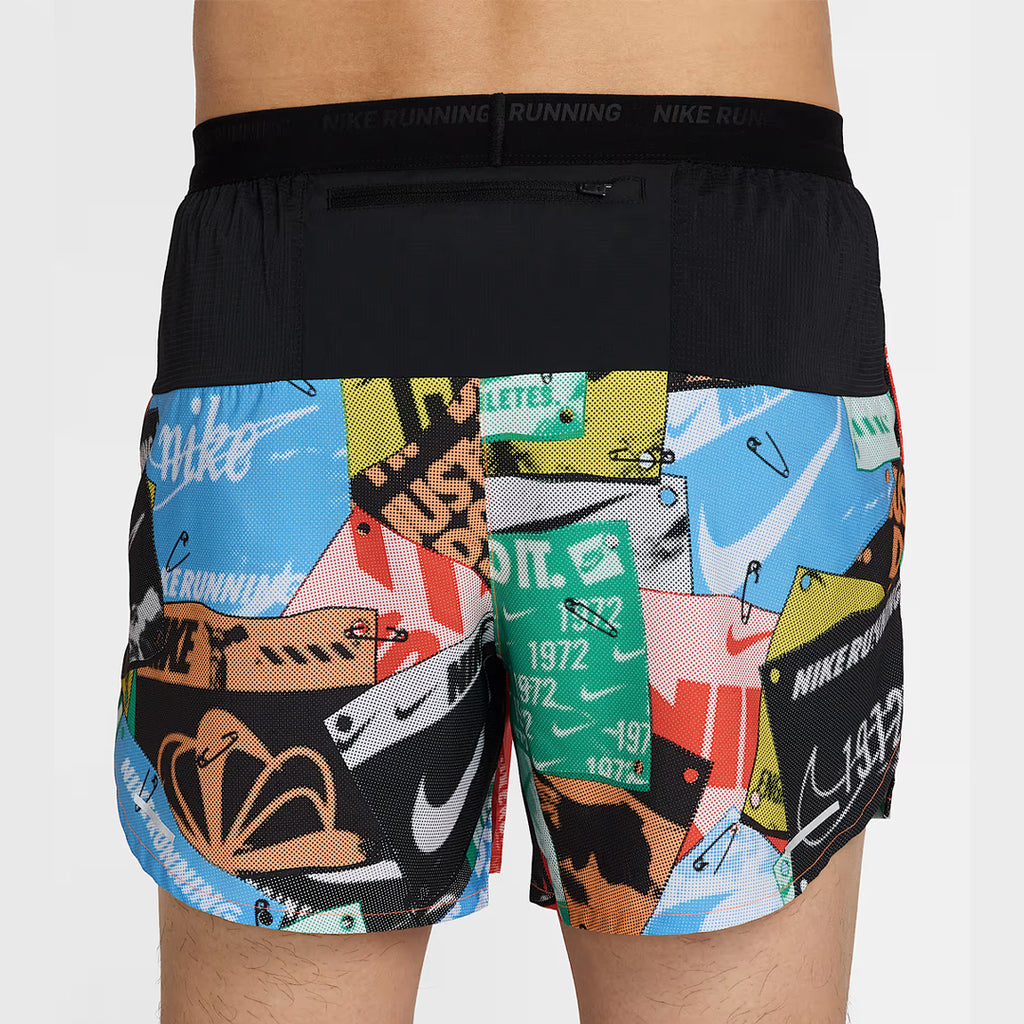 Nike Dri-FIT Stride Run Energy 5-inch Brief-Lined men's Running Shorts - Total Orange/Black