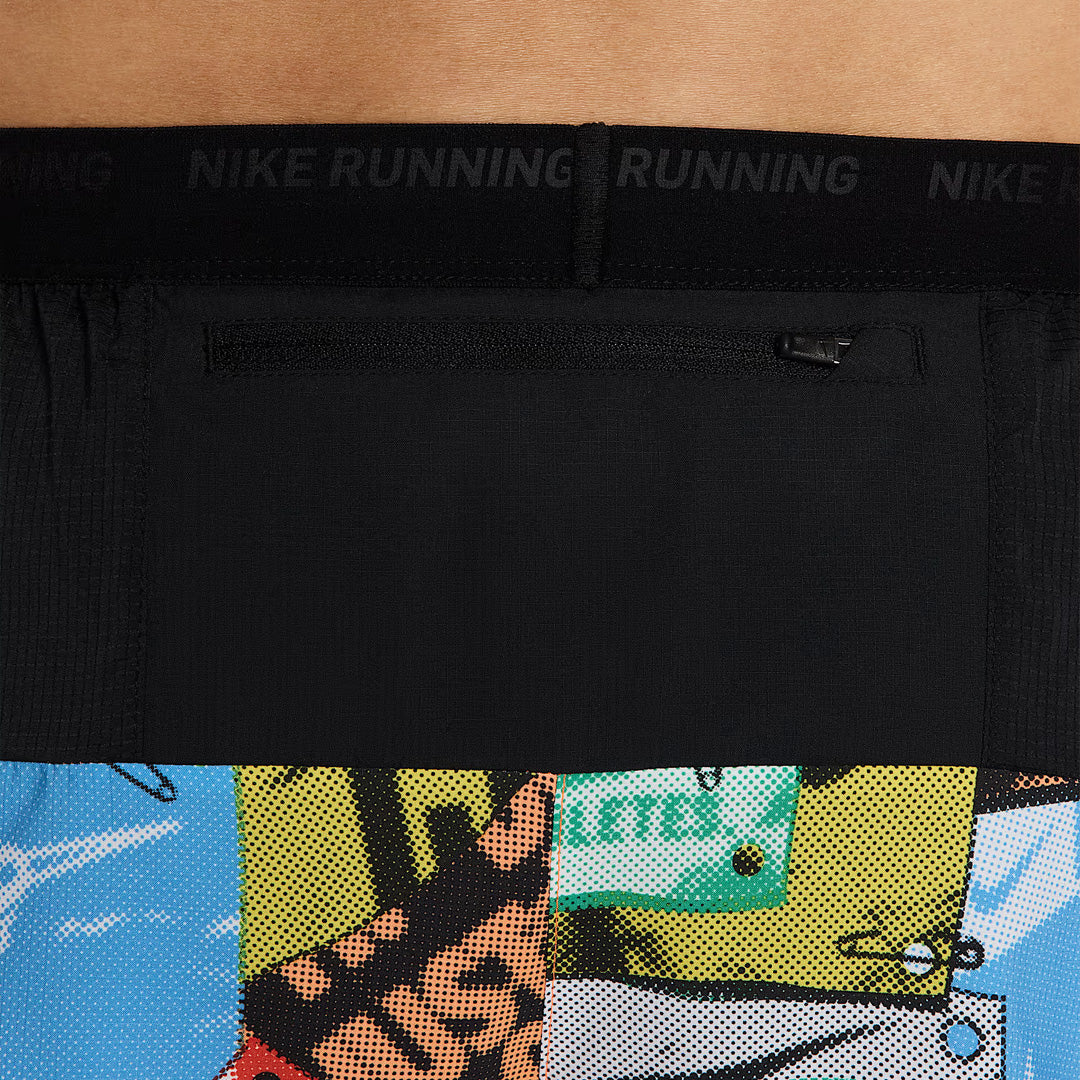 Nike Dri-FIT Stride Run Energy 5-inch Brief-Lined men's Running Shorts - Total Orange/Black
