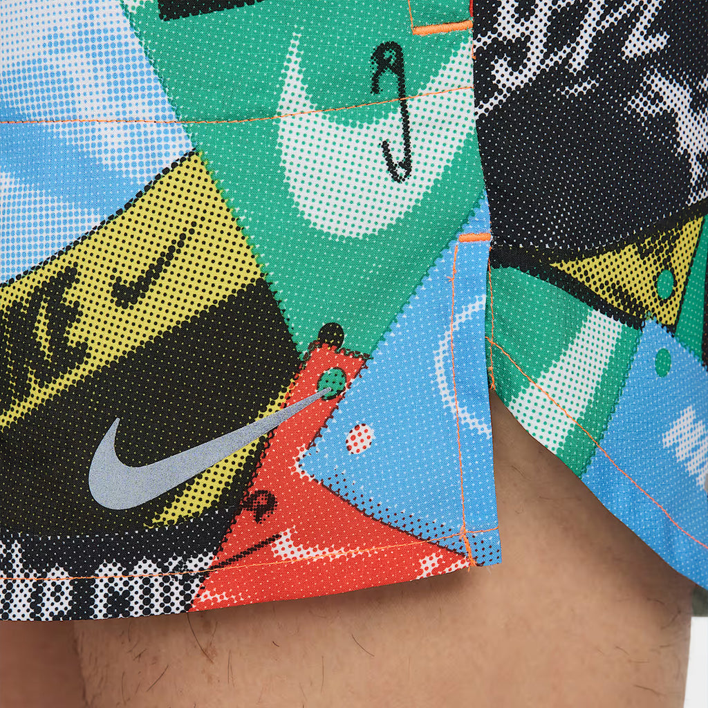 Nike Dri-FIT Stride Run Energy 5-inch Brief-Lined men's Running Shorts - Total Orange/Black