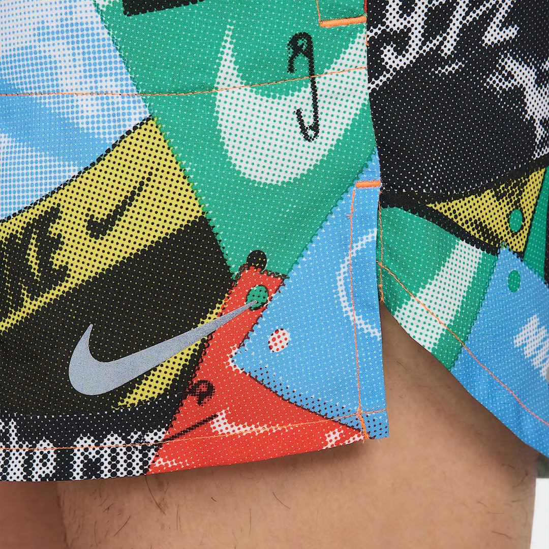 Nike Dri-FIT Stride Run Energy 5-inch Brief-Lined men's Running Shorts - Total Orange/Black