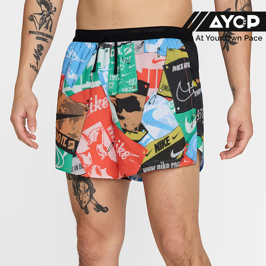 Nike Dri-FIT Stride Run Energy 5-inch Brief-Lined men's Running Shorts - Total Orange/Black