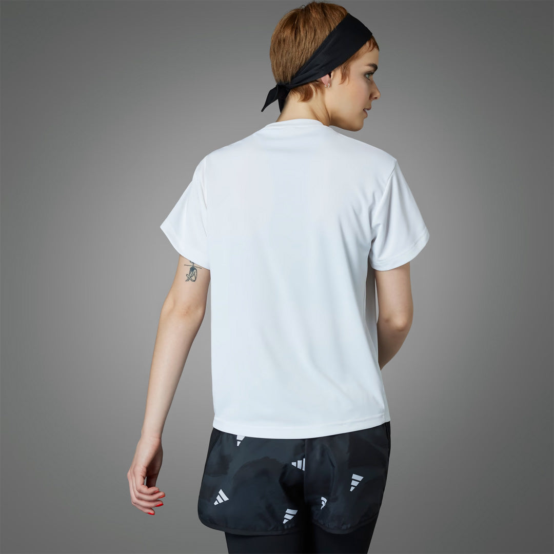 Adidas Run It Brand Love Tee Women's Running T-Shirt - White