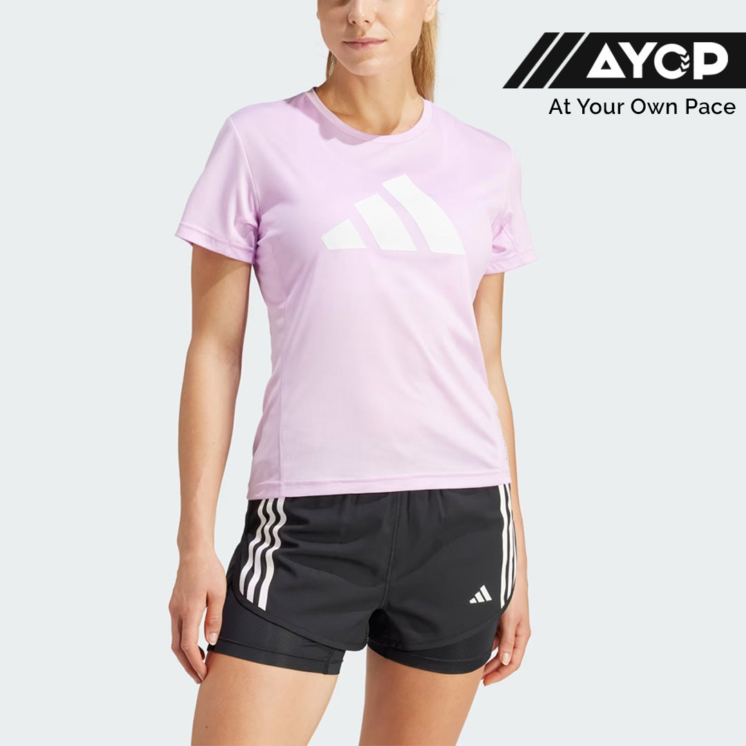 Adidas Run It Tee Women's Running T-Shirt - Bliss Lilac