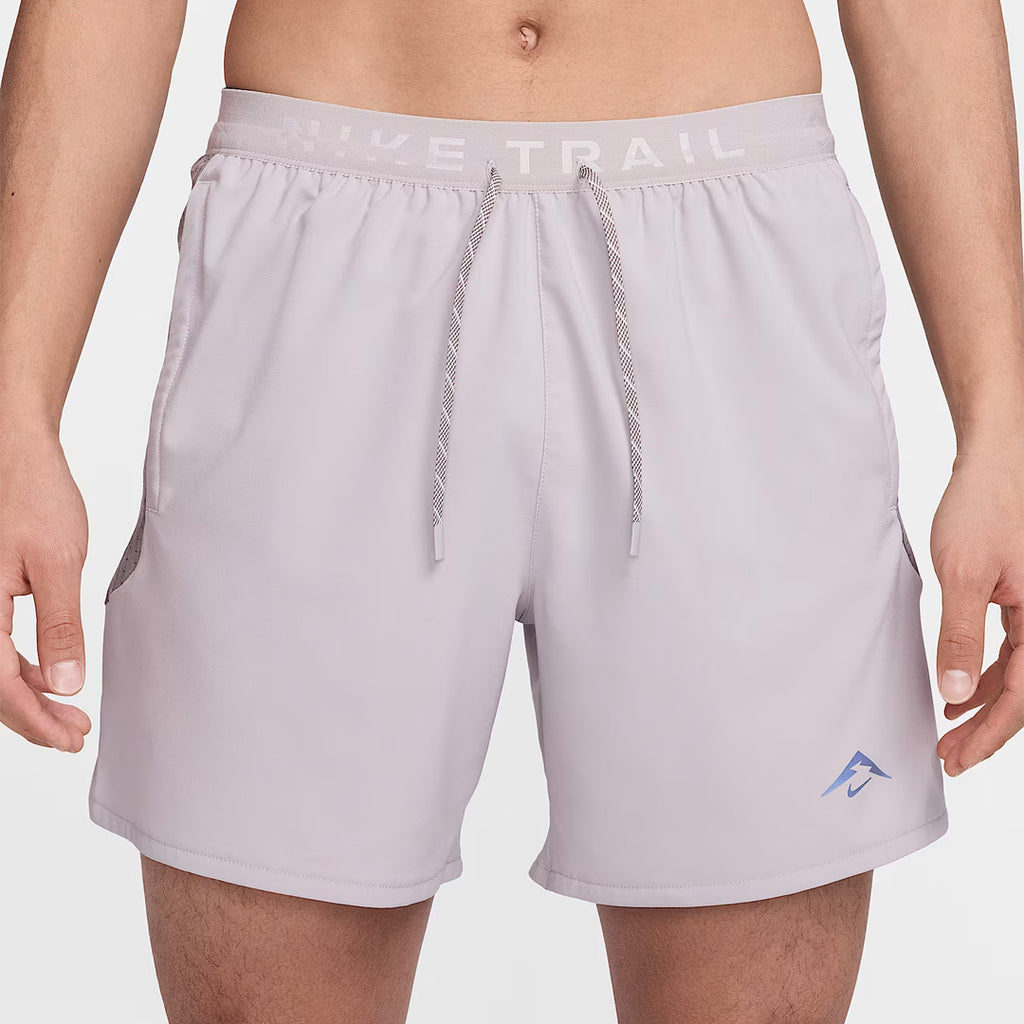 Nike Dri-FIT Trail 6-inch Brief-Lined Men's Running Shorts - College Grey