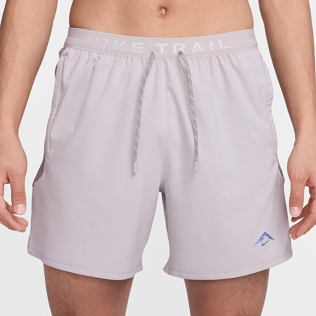 Nike Dri-FIT Trail 6-inch Brief-Lined Men's Running Shorts - College Grey