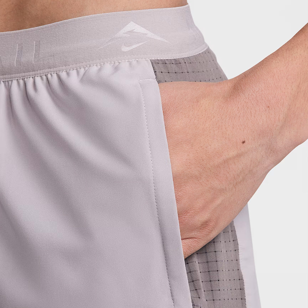 Nike Dri-FIT Trail 6-inch Brief-Lined Men's Running Shorts - College Grey