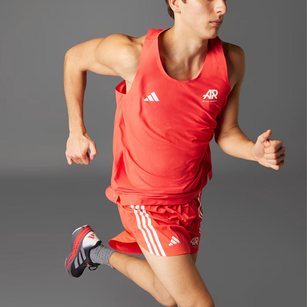Adidas Runners CLIMACOOL Singlet Men's Running Tank Top - Semi Lucid Red