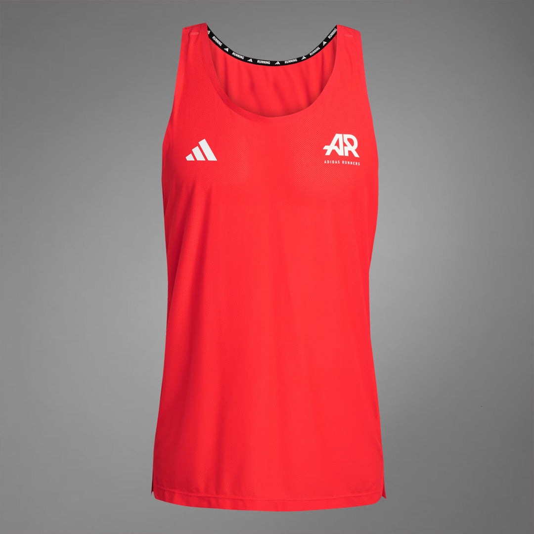 Adidas Runners CLIMACOOL Singlet Men's Running Tank Top - Semi Lucid Red