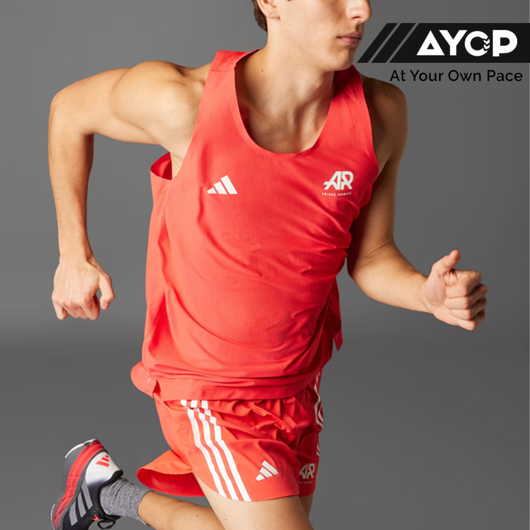 Adidas Runners CLIMACOOL Singlet Men's Running Tank Top - Semi Lucid Red