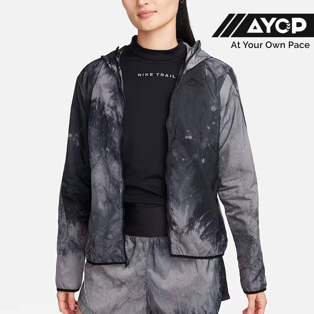 Nike Trail Repel Women's Running Jacket- Black Marble