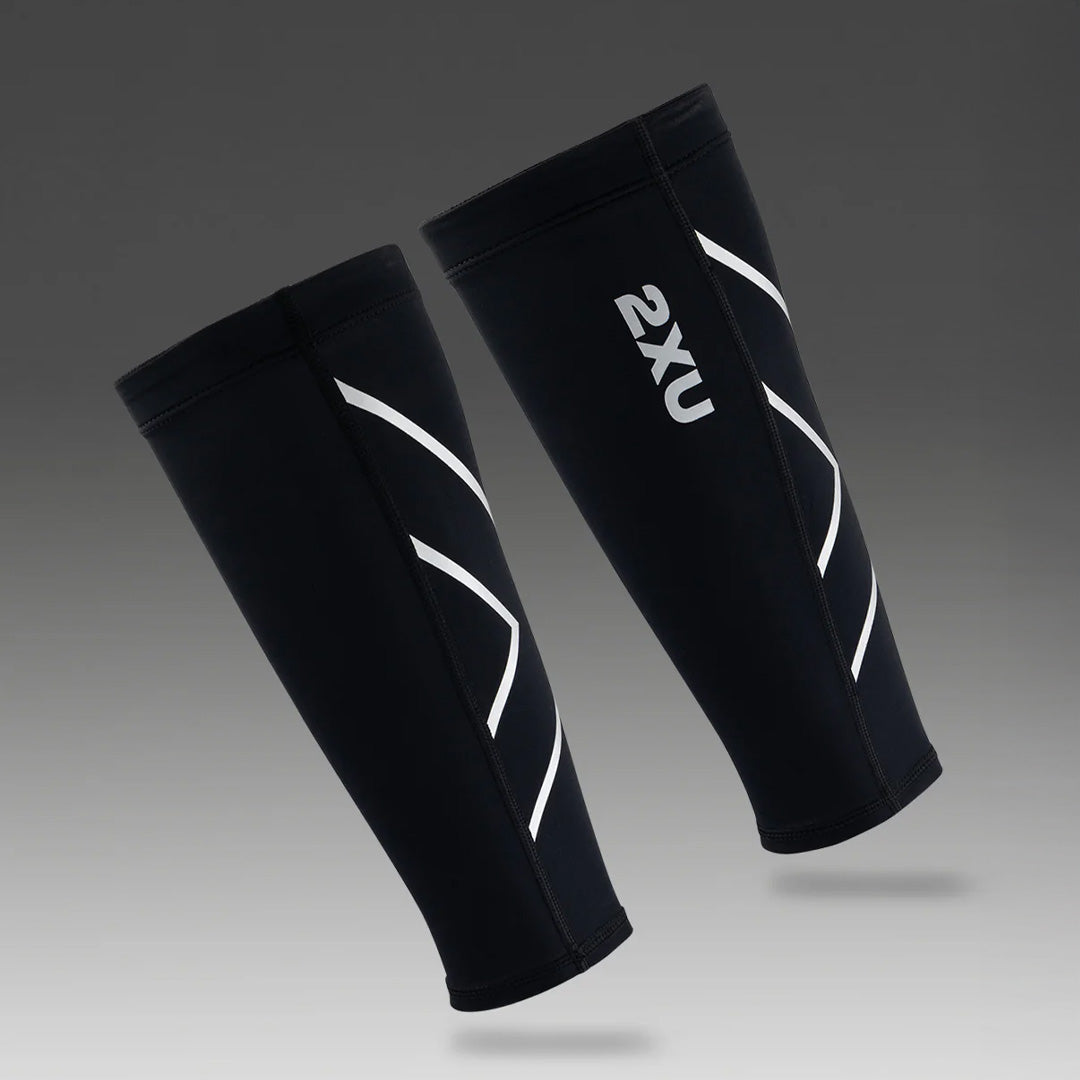 2XU Compression Unisex Calf Guards - Black/Black