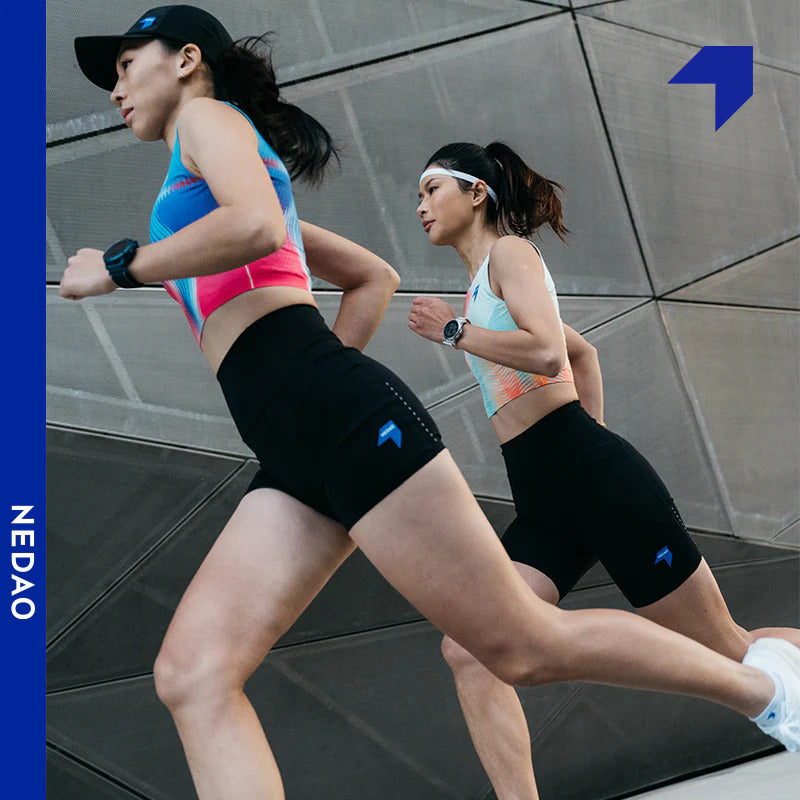 Nedao QiFlow Vortex Crop Top Women's Running Tank Top - Dynamic Pink