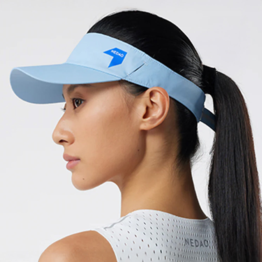Nedao Running Visor V2.0 Unisex Running Cap - Light Blue