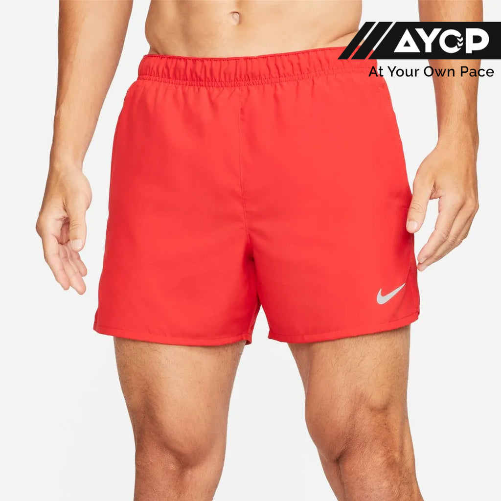 Nike Dri-FIT Challenger 5-inch Brief-Lined Versatile Men's Running Shorts - University Red