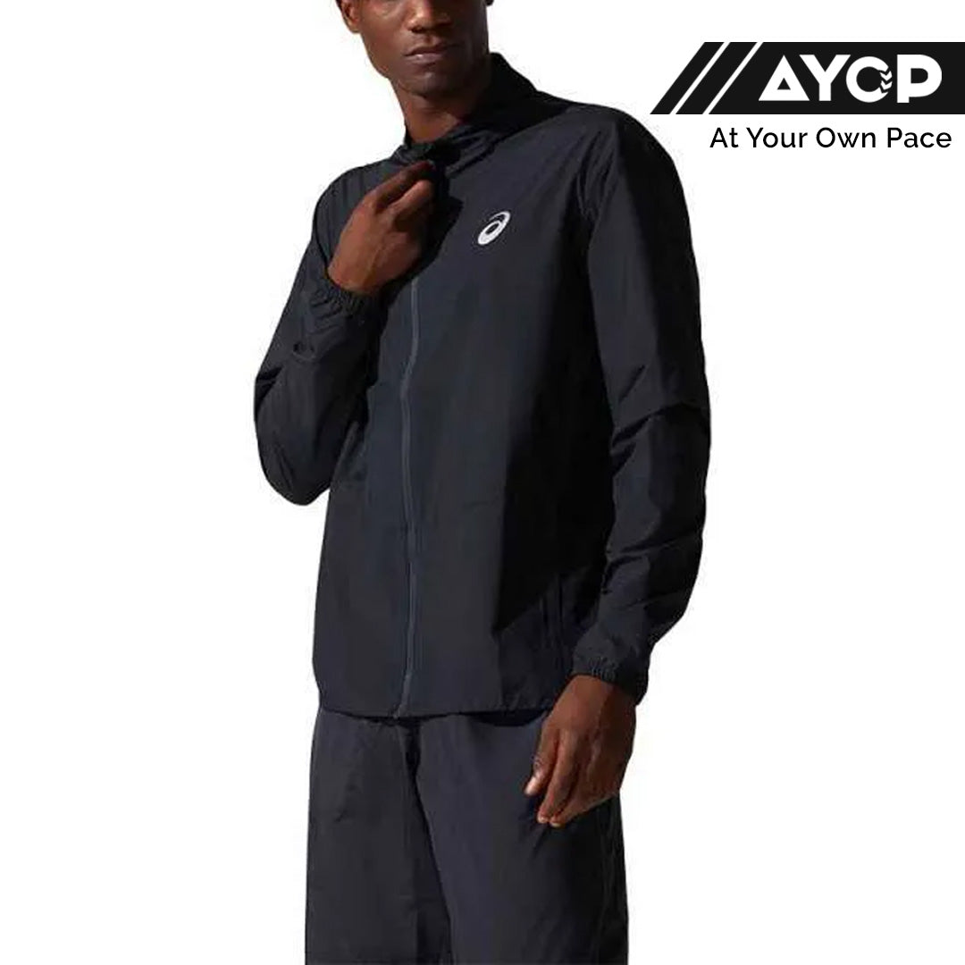 Asics Silver Jacket Men's Running Jacket - Performance Black